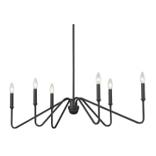 Kennedy 6 Light 37" Wide Taper Candle Style Chandelier