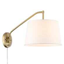Ryleigh 12" Tall Wall Sconce with Modern White Shade