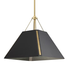 Ranik 16" Wide Pendant with Natural Black Shade