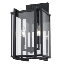 Tribeca 2 Light 16" Tall Outdoor Wall Sconce