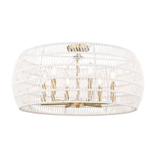 Ellie 6 Light 28" Wide Semi-Flush Drum Ceiling Fixture / Converts to Pendant