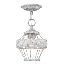 Ferris Single Light 8" Wide Semi-Flush Ceiling Fixture / Pendant