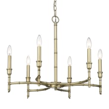 Cambay 6 Light 25" Wide Taper Candle Chandelier