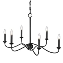 Tierney 6 Light 29" Wide Taper Candle Chandelier