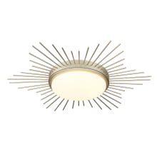 Kieran 18" Wide LED Flush Mount Bowl Ceiling Fixture with Opal Glass Shade