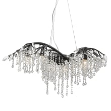 Autumn Twilight 6 Light 31" Wide Crystal Abstract Chandelier