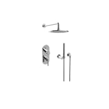 Harley Thermostatic Shower System with Shower Head and Hand Shower