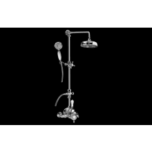 Adley Thermostatic Shower System with Shower Head and Hand Shower