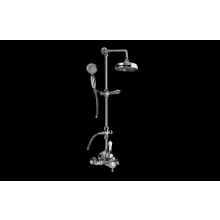 Adley Thermostatic Shower System with Shower Head and Hand Shower