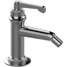 Vignola 2.2 GPM Single Hole Bidet Faucet with 1 Lever Handle and Pop-Up Drain Assembly