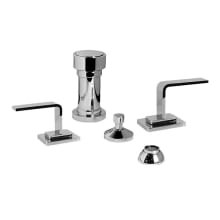 Immersion 2.2 GPM Widespread Bidet Faucet with 2 Lever Handles and Pop-Up Drain Assembly