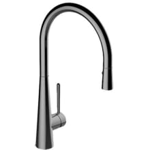 Conical 1.8 GPM Single Hole Pull Down Kitchen Faucet