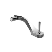 Ametis 2.2 GPM Single Hole Bidet Faucet with 1 Joystick Handle and Pop-Up Drain Assembly