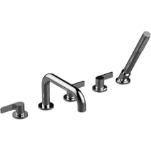Terra Deck Mounted Roman Tub Filler with Built-In Diverter - Includes Hand Shower