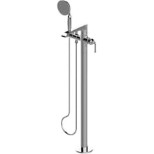 Finezza DUE Floor Mounted Tub Filler with Built-In Diverter - Includes Hand Shower