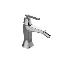 Finezza Uno 2.2 GPM 6-3/8" Single Hole Bidet Faucet with 1 Lever Handle and Pop-Up Drain Assembly