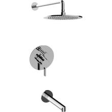 Terra Tub and Shower Trim Package with 1.8 GPM Single Function Shower Head (Less Valve)
