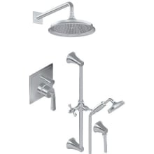 Finezza Uno Pressure Balanced Shower System with Shower Head and Hand Shower (Less Valve)