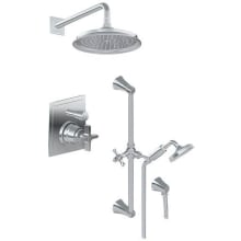 Finezza Due Pressure Balanced Shower System with Shower Head and Hand Shower (Less Valve)
