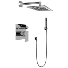 Solar Pressure Balanced Shower System with Shower Head and Hand Shower