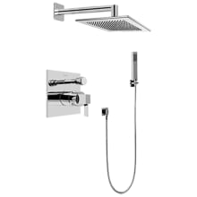 QubicTre Pressure Balanced Shower System with Shower Head and Hand Shower
