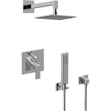 Incanto Pressure Balanced Shower System with Shower Head and Hand Shower