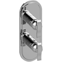 M-Series Transitional 2-Hole Trim Plate with Bali Handles (Vertical Installation)