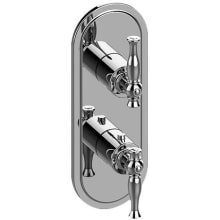 M-Series Transitional 2-Hole Trim Plate with Cross Handles (Vertical Installation)