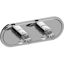 M-Series Transitional 2-Hole Trim Plate with Topaz Handles (Horizontal Installation)