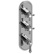 M-Series Transitional 3-Hole Trim Plate with Handles (Vertical Installation)