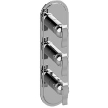 M-Series Transitional 3-Hole Trim Plate with Bali Handles (Vertical Installation)