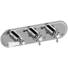 M-Series Transitional 3-Hole Trim Plate with Handles (Horizontal Installation)