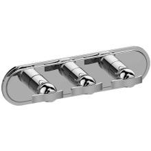 M-Series Transitional 3-Hole Trim Plate with Bali Handles (Horizontal Installation)