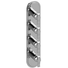 M-Series Transitional 4-Hole Trim Plate with Bali Handles (Vertical Installation)