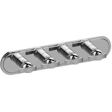 M-Series Transitional 4-Hole Trim Plate with Bali Handles (Horizontal Installation)