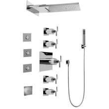 Aqua-Sense Full Square LED Thermostatic Shower System