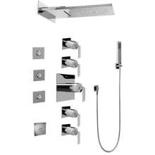 Aqua-Sense Full Square LED Thermostatic Shower System
