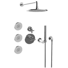 Terra Thermostatic Shower System with Shower Head, Hand Shower, and Bodysprays