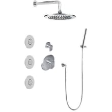 Phase Thermostatic Shower System with Shower Head, Hand Shower, and Bodysprays