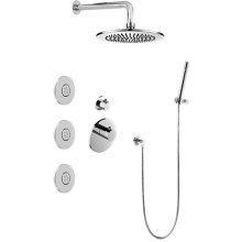 M.E.25 Thermostatic Shower System with Shower Head, Hand Shower, and Bodysprays