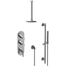 Harley Thermostatic Shower System with Shower Head and Hand Shower
