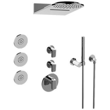 Full Round Thermostatic Shower System - Trim