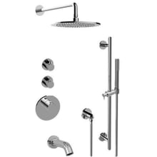M.E.25 Thermostatic Shower System with Shower Head and Hand Shower