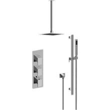 Solar Thermostatic Shower System with Shower Head and Hand Shower