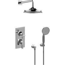 Finezza Due Thermostatic Shower System with Shower Head and Hand Shower (Less Valve)