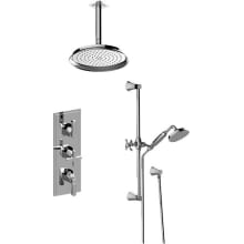 Finezza Due Thermostatic Shower System with Shower Head and Hand Shower (Less Valve)