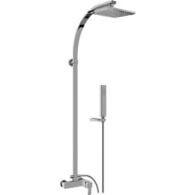 Qubic Retrofit Shower with Shower Head and Hand Shower