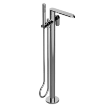 Phase Floor Mounted Tub Filler with Built-In Diverter - Includes Hand Shower