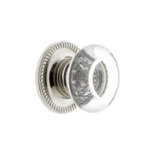 Bordeaux 1-3/8" Luxury Crystal Vintage Cabinet Knob with Newport Rosette