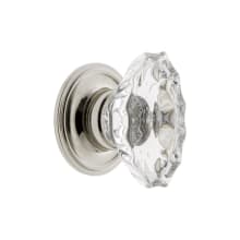 Biarritz 1-3/4" Crystal Fluted Farmhouse Cabinet Knob with Georgetown Rosette